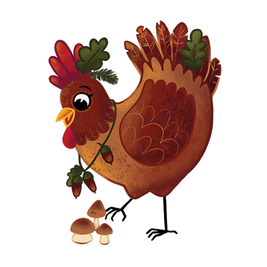 Hen Henriette is responsible for the holiday apartment Waldblick