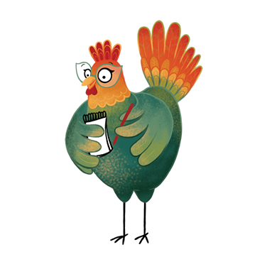 Stella, Gordula's assistant, ensures peace and order